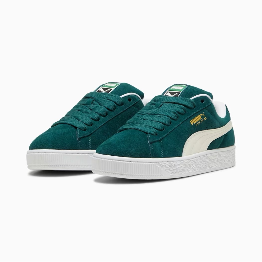 Brand new Puma Green Suede Sneakers